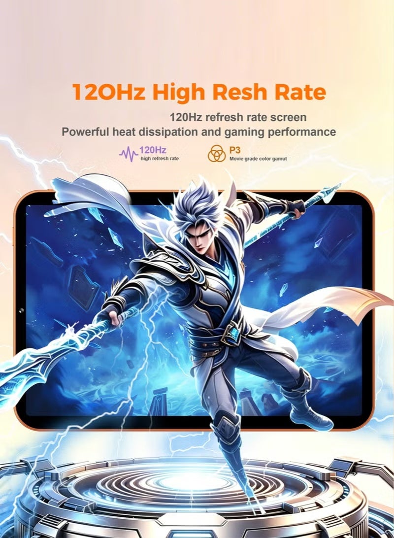 Umiio i18 Pro Max 10.1 Inch HD Android Tablet, 16GB RAM, 1TB ROM, Dual SIM, 5G, White with Keyboard & Mouse - Image 3
