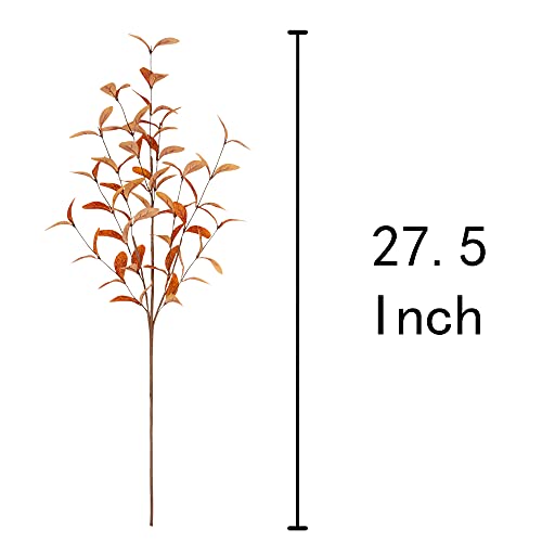VGIA 6 Pcs Artificial Eucalyptus Stems Eucalyptus Leaves Fall Decorations for Office and Home Artificial Plants for Floral Arrangement - Image 2