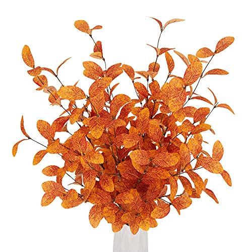 VGIA 6 Pcs Artificial Eucalyptus Stems Eucalyptus Leaves Fall Decorations for Office and Home Artificial Plants for Floral Arrangement - Image 3
