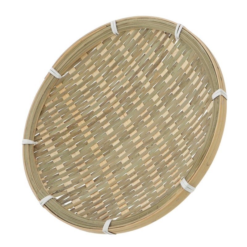 Creative Woven Serving Tray Multipurpose Food Basket 3 Piece Set For Fruits Vegetables Snacks Kitchen Counter Home Storage - Image 5