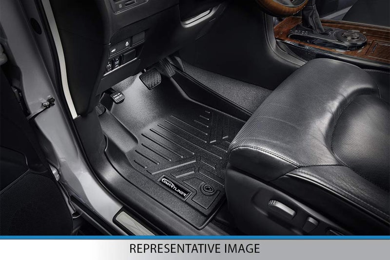 SMARTLINER Floor Mats - Cargo Liner Behind 3rd Row Set Black Compatible with 18-21 Expedition/Navigator 2nd Row Bench Seat (no Max or L) - Image 2