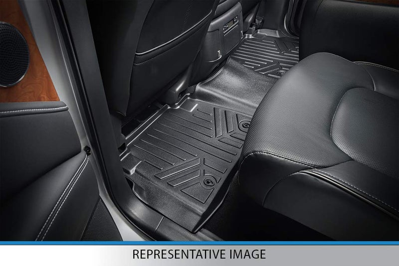 SMARTLINER Floor Mats - Cargo Liner Behind 3rd Row Set Black Compatible with 18-21 Expedition/Navigator 2nd Row Bench Seat (no Max or L) - Image 4