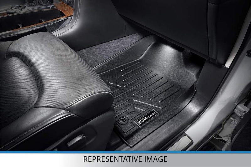 SMARTLINER Floor Mats - Cargo Liner Behind 3rd Row Set Black Compatible with 18-21 Expedition/Navigator 2nd Row Bench Seat (no Max or L) - Image 3
