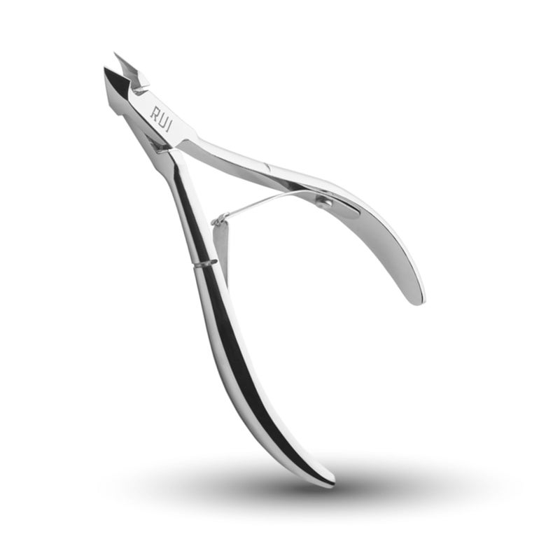 Rui Smiths Carbon Steel Cuticle Nippers - Professional Carbon Steel French Handle - 6mm Jaw, Double Spring - Image 1