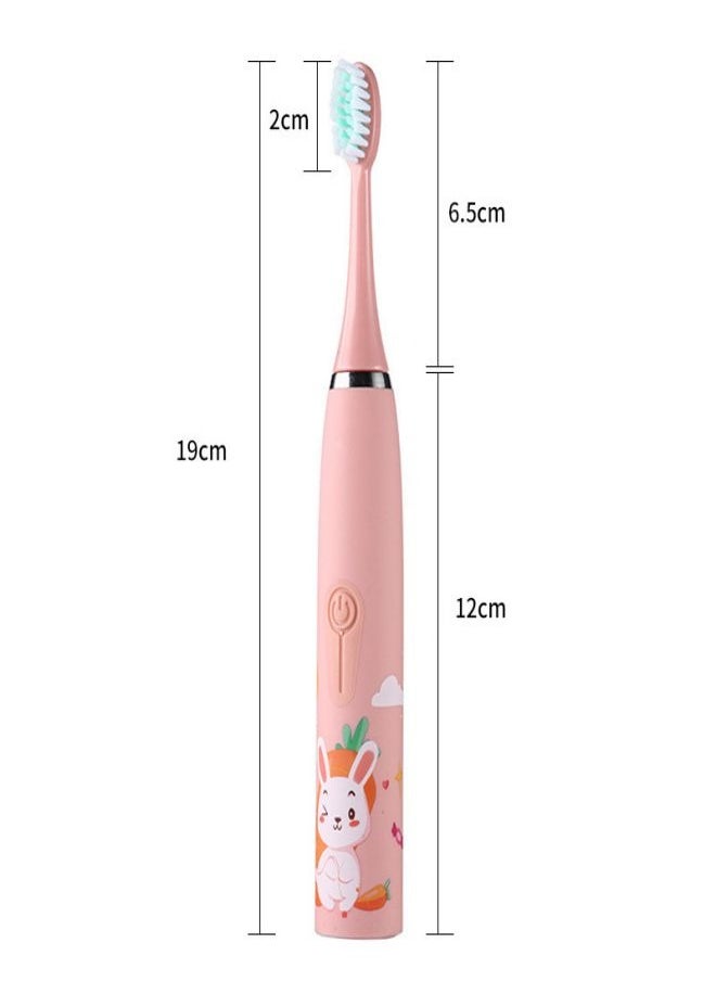 BSNL - Cute Pink Bunny USB Rechargeable Children's Electric Toothbrush - Image 1
