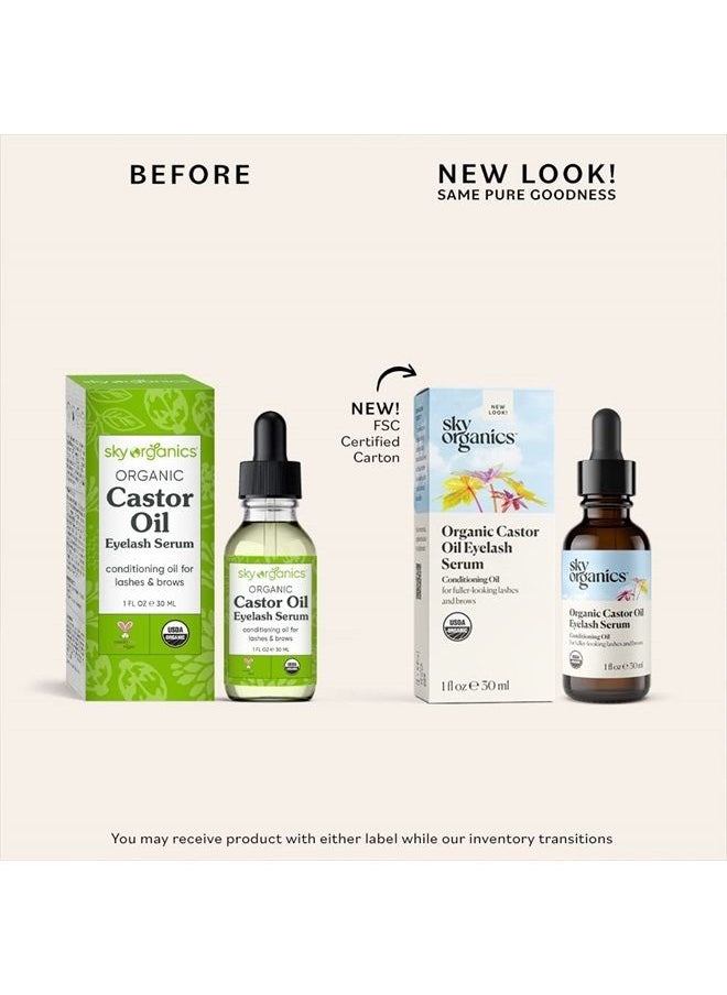Sky Organics - Organic Castor Oil Eyelash Enhancer Serum 30ml - Image 1
