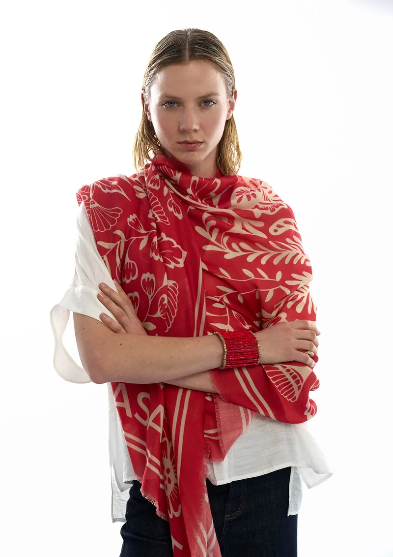 لولا كساديمونت Floral Print Scarf