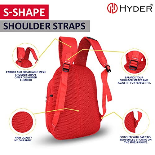 HYDER Kids 20L Small Panda Pattern Cartoon Best Stylish Waterproof Lightweight Casual/Picnic/Tuition/School Bag/Backpack for Children Boys And Girls (Red) - Image 4