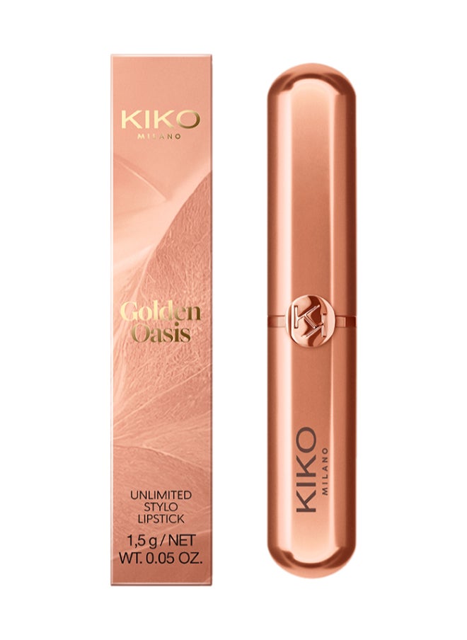 KIKO MILANO Golden Oasis Unlimited Stylo Lipstick  01  - Image 1