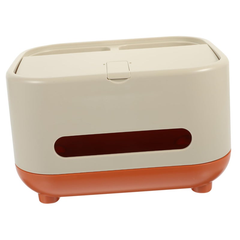 Beige Paper Box Storage Organizer For Tissues Napkins And Office Supplies - Image 2