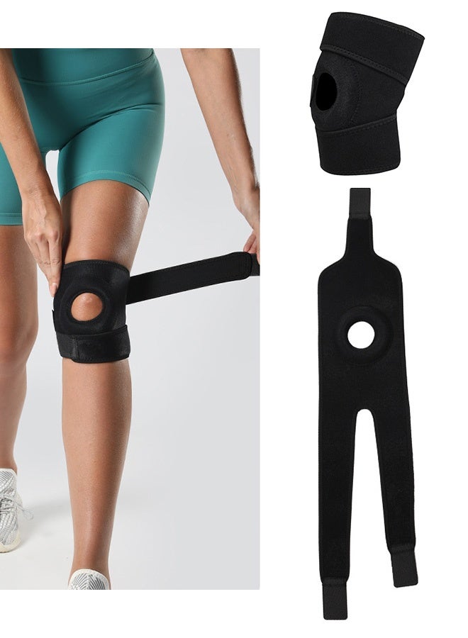 Generic 1-Piece Patella Knee Braces Adjustable Knee Braces for Knee Pain Prevention and Relief Neoprene Knee Braces Running Support Straps Patella Stabilizer Braces for Running Gym Basketball - Image 1