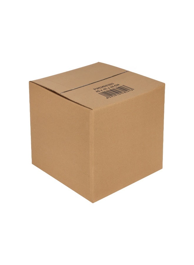 Packwell Brown 5-Ply Heavy-Duty Corrugated Carton Box 45x45x45cm  20kg Capacity | Strong Packing Box for Shipping, Storage & Moving - Image 1