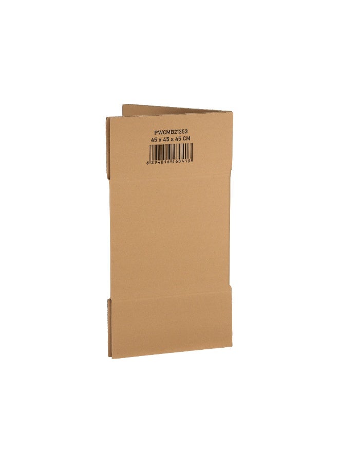 Packwell Brown 5-Ply Heavy-Duty Corrugated Carton Box 45x45x45cm  20kg Capacity | Strong Packing Box for Shipping, Storage & Moving - Image 3
