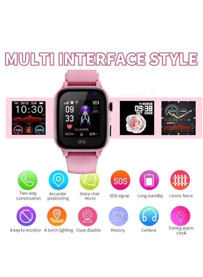 Kids Smart Watch with GPS & 4G – USB Rechargeable Fitness Tracker, Photo Camera, Educational Games, Flashlight, Voice Recorder, Pedometer & Alarm Clock for Boys & Girls - Image 3
