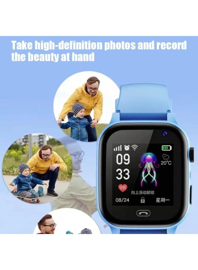 Kids Smart Watch with GPS & 4G – USB Rechargeable Fitness Tracker, Photo Camera, Educational Games, Flashlight, Voice Recorder, Pedometer & Alarm Clock for Boys & Girls - Image 4