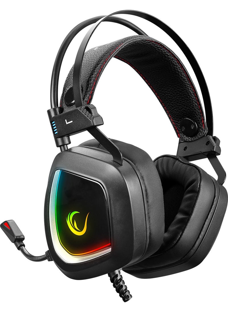 Rampage - Phantom X1 USB 7.1 RGB LED Gaming Headset with Microphone - Image 1