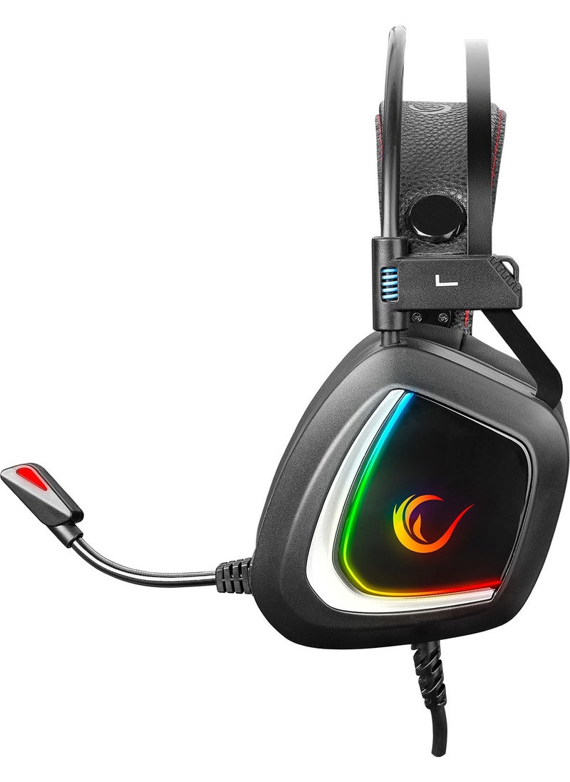 Rampage - Phantom X1 USB 7.1 RGB LED Gaming Headset with Microphone - Image 1