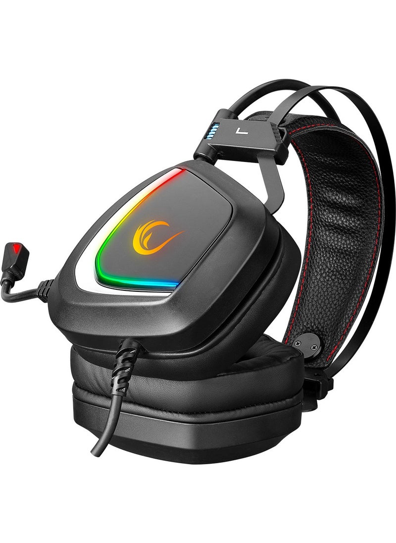 Rampage - Phantom X1 USB 7.1 RGB LED Gaming Headset with Microphone - Image 1