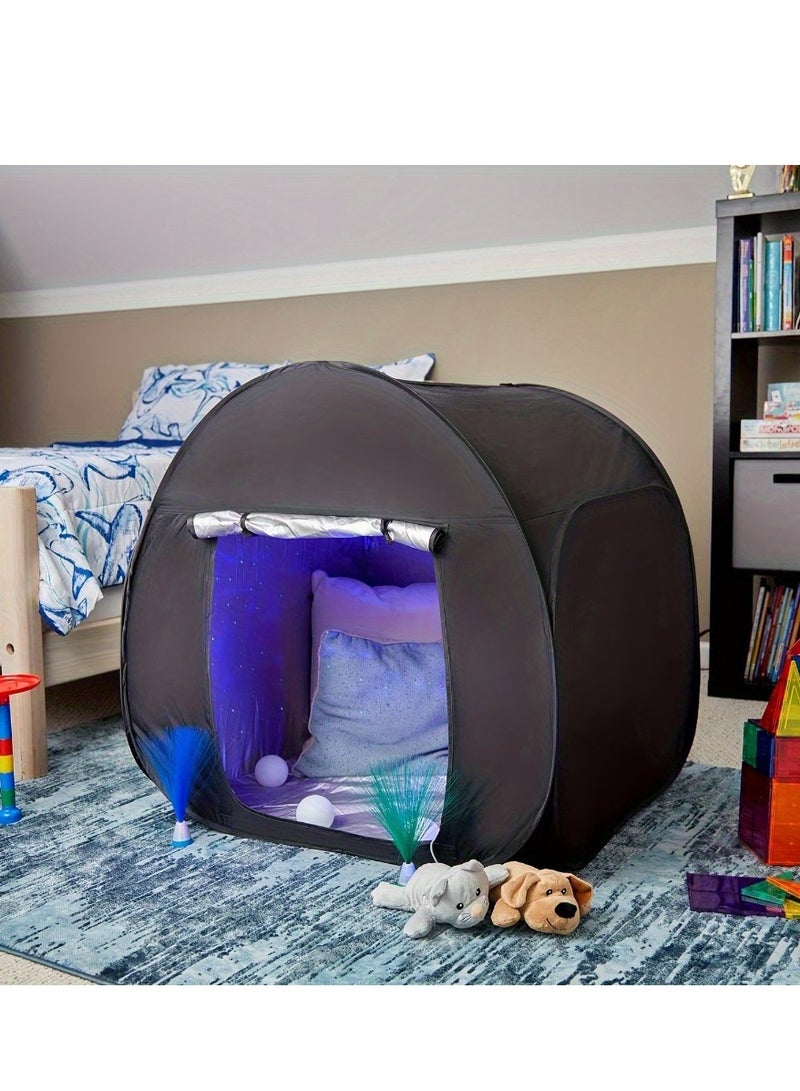 XiuWoo Sensory Play Tent Sensory Den, Portable Blackout Pop-Up Sensory Tent Designed for Autism And Sensory Processing Disorder, Promoting Relaxation And Focus, Comes with a Travel Bag  - Image 2