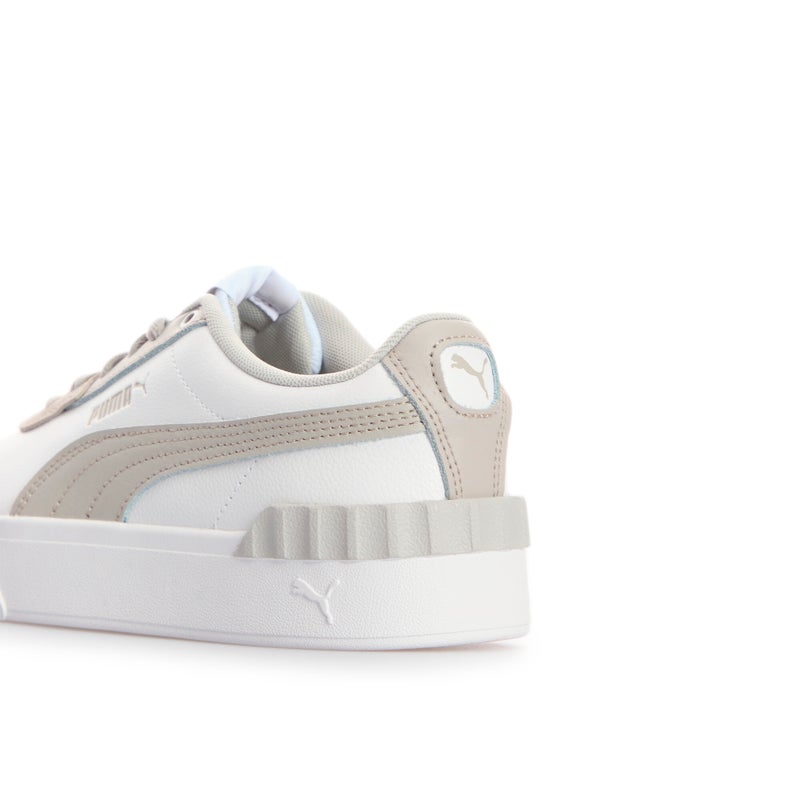 PUMA Carina Lift Womens White Beige Trainers - Image 3