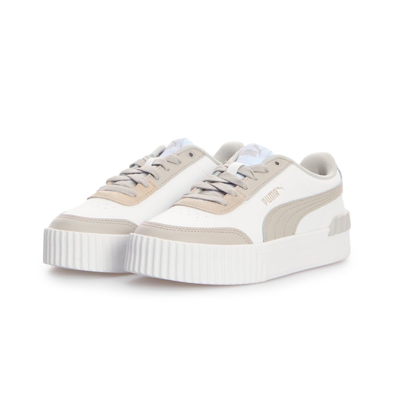 PUMA Carina Lift Womens White Beige Trainers - Image 2
