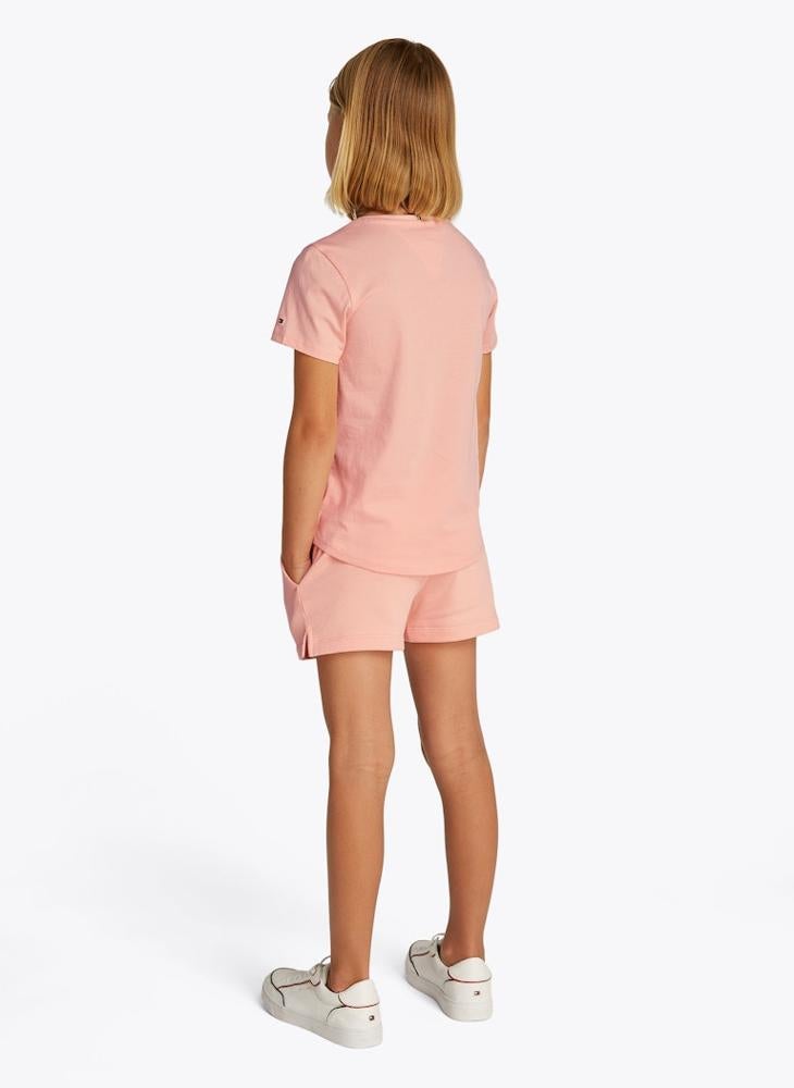 TOMMY HILFIGER Kids Stripe Crew Neck T-Shirt & Short Sets  - Image 2