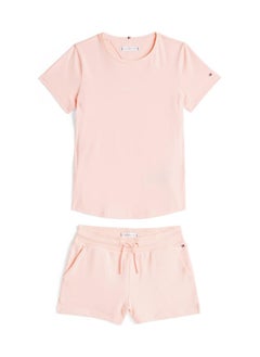 TOMMY HILFIGER Kids Stripe Crew Neck T-Shirt & Short Sets  - Image 4