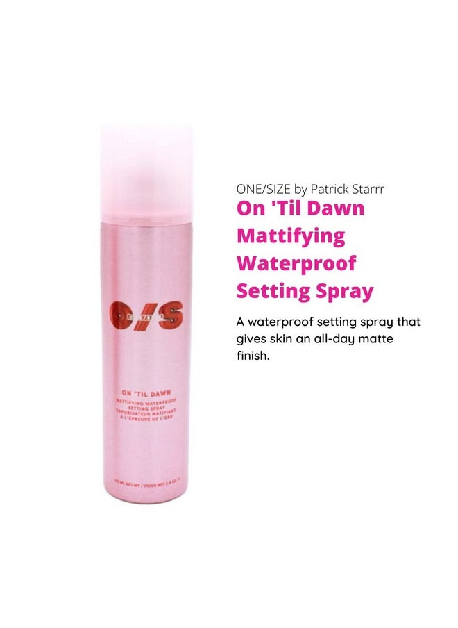 One size - One Size One Size By Patrick Starrr On 'Til Dawn Mattifying Waterproof Setting Spray For Long Lasting Face Makeup All Day Matte Finish Light Finishing Spray3.4 Ounce (Pack Of 1) - Image 1