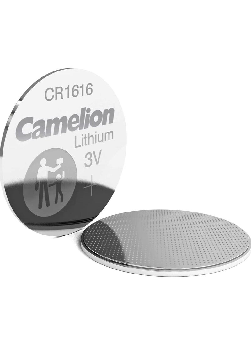 Camelion - Camelion CR1616 3 V Lithium-Ion Button Cell Battery (Pack of 5) - Image 1