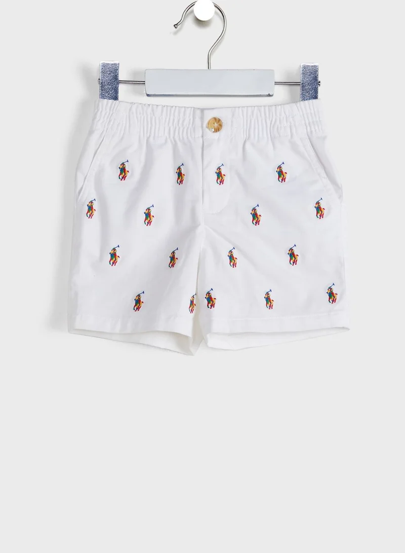 POLO RALPH LAUREN Infant Essential Polo + Logo Print Shorts Set