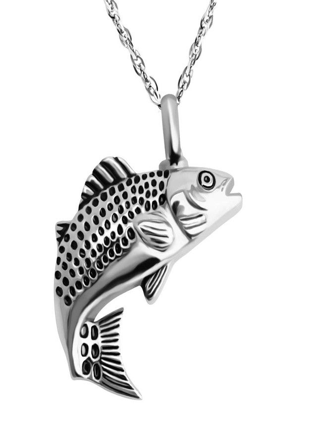 Dletay Fish Cremation Jewelry for Ashes Memorial Ashes Keepsake Necklace Urn Necklace Pendant - Image 1