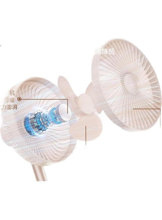 SOLOVE F21 Desktop Fan With Oscillation, Air Circulation, Portable Usb Charging, Summer Home Office Air Conditioning Companion, Outdoor Tabletop High Wind Power Small Fan Blue - Image 2