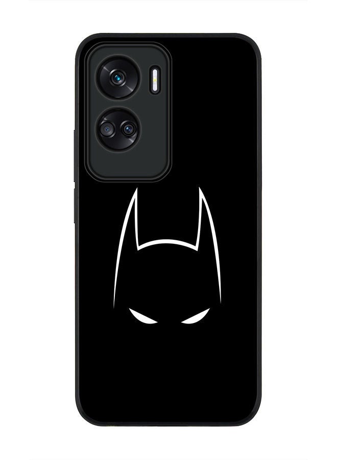 Stylizedd Rugged Black edge case for Honor 90 Lite  5G  Honor X50i 5G, Slim fit Soft Case Flexible Rubber Edges Anti Drop TPU Gel Thin Cover -  Sneaky Bat - Image 1