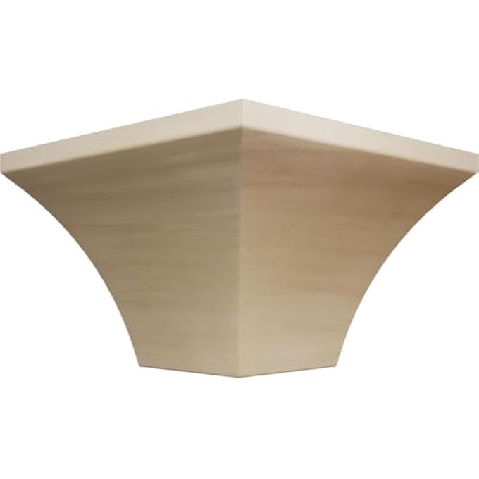 3 1/2"P X 4"H WM291 AMERICRAFT SOLID HARDWOOD STAIN GRADE TRIMPRO CROWN MOULDING OUTSIDE CORNER, POPLAR (MATCHES MOULDING MLDW01X05WM291PO) - Image 2