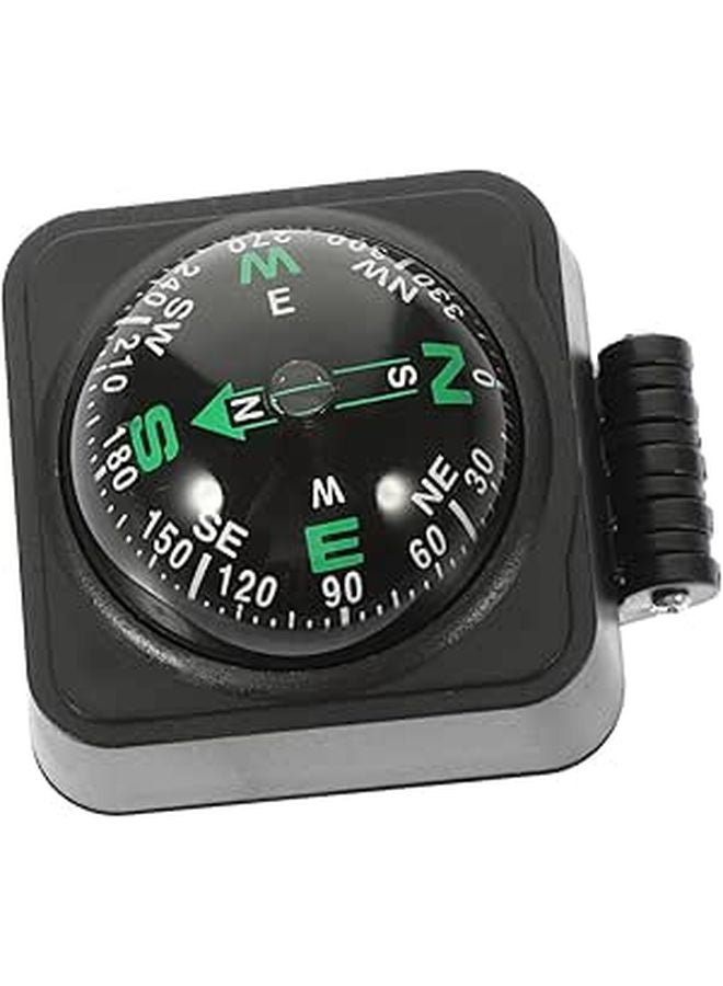 Car Compass Ball Dashboard Mount Durable for Road Trips Outdoor Activities Black - Image 1