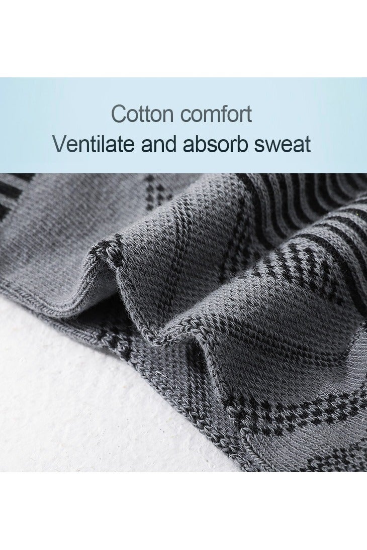 infino جوارب رياضية رجالية (5 عبوات) - قصة منخفضة ، ماصة للعرق ، مقاومة للرائحة ، راحة طوال الموسم - مثالية لأنماط الحياة النشطة ، الجري والملابس اليومية - مجموعة الجوارب المثالية للرجال - Image 5