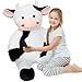 Cudhug 32 Large Cow Stuffed Animal Giant Soft Plush Fluffy Cow Toy Birthday Holiday Party Gifts for Kids Girls Boys - Image 2