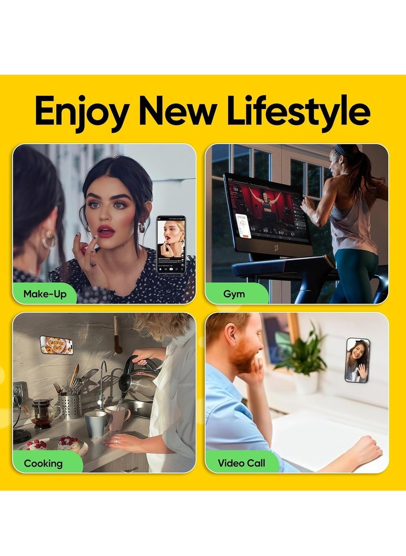 Generic - Silicone Double-Sided Suction Phone Case Detachable Mount - Hands-Free, Strong Grip Holder for Selfies & Videos - Durable, Easy to Use - iPhone & Android - Image 1