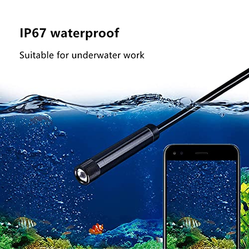 Clefairy Endoscope Inspection Camera with Light, USB Wireless Single Lens Borescope Snake Camera with LED Lights, 5.5mm IP67 Waterproof Semi Rigid Cable for Android, Tablet, PC (6.5FT) - Image 3
