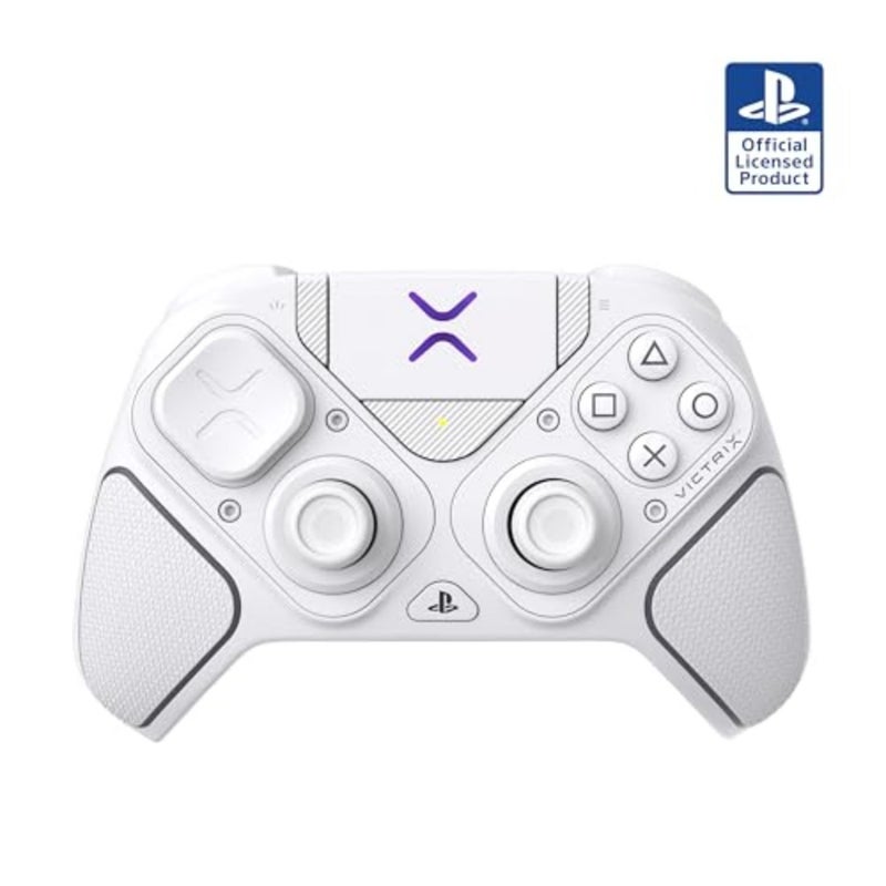 Turtle Beach Victrix Pro BFG Reloaded Wireless Gaming Controller Officially Licensed for PlayStation 5, PS5, PS4, PC, Fightpad Module, Hall-Effect Sticks/Triggers, Customizable Controls - White - Image 1