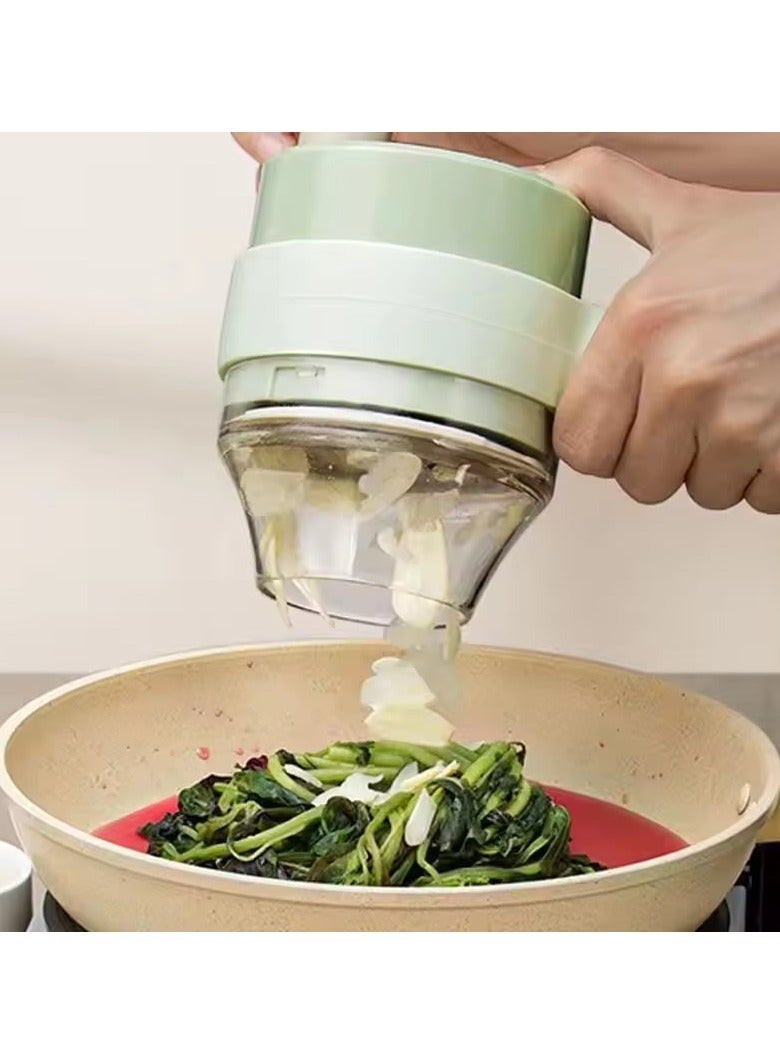 Denx Portable, Multi-Functional, Cordless, Rechargeable Electric Vegetable Slicer - Image 5