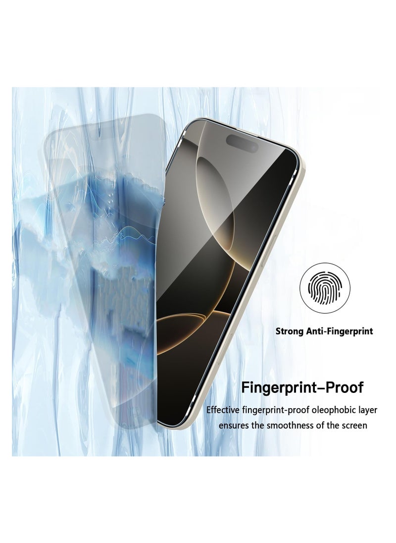 Aookay Compatible with iPhone 16 Pro 6.3" Tempered Glass Screen Protector [3-Pack] [Case Friendly] [9H Hardness] [HD Clear] [Bubble Free] Tempered Glass Film for iPhone 16 Pro  - Image 3