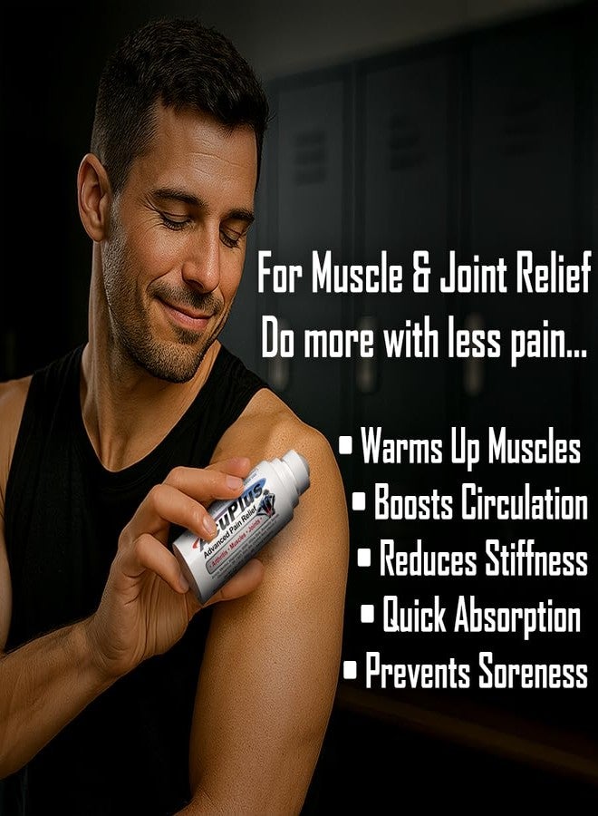 AcuPlus - Pain Relief Roll On - Topical Anti Inflammatory to Soothe Muscles & Joints - Arthritis Pain Reliever, Bursitis, Tendonitis Cream - TSA Compliant, Convenient Roll On - 3 fl. oz. (Pack of 1) - Image 5