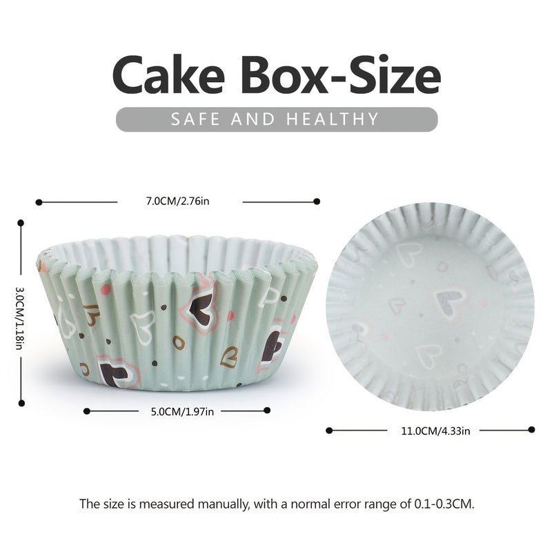 Golden Paper Cupcake Cups 50 Pcs Waterproof Oil Resistant Baking Cups - Image 3