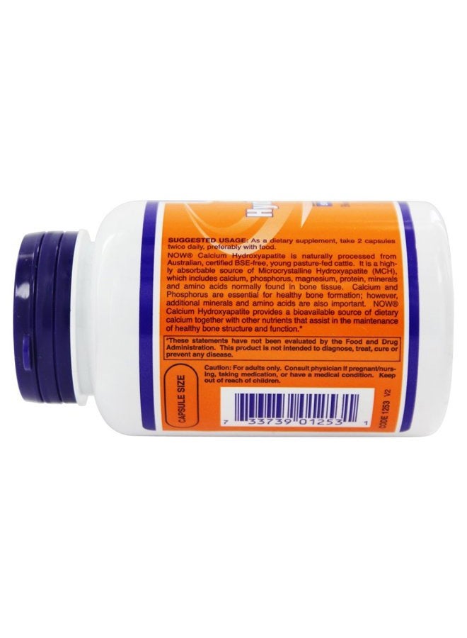 now كبسولات كالسيوم هيدروكسيباتيت من ناو فودز 120 كبسولة - Image 4