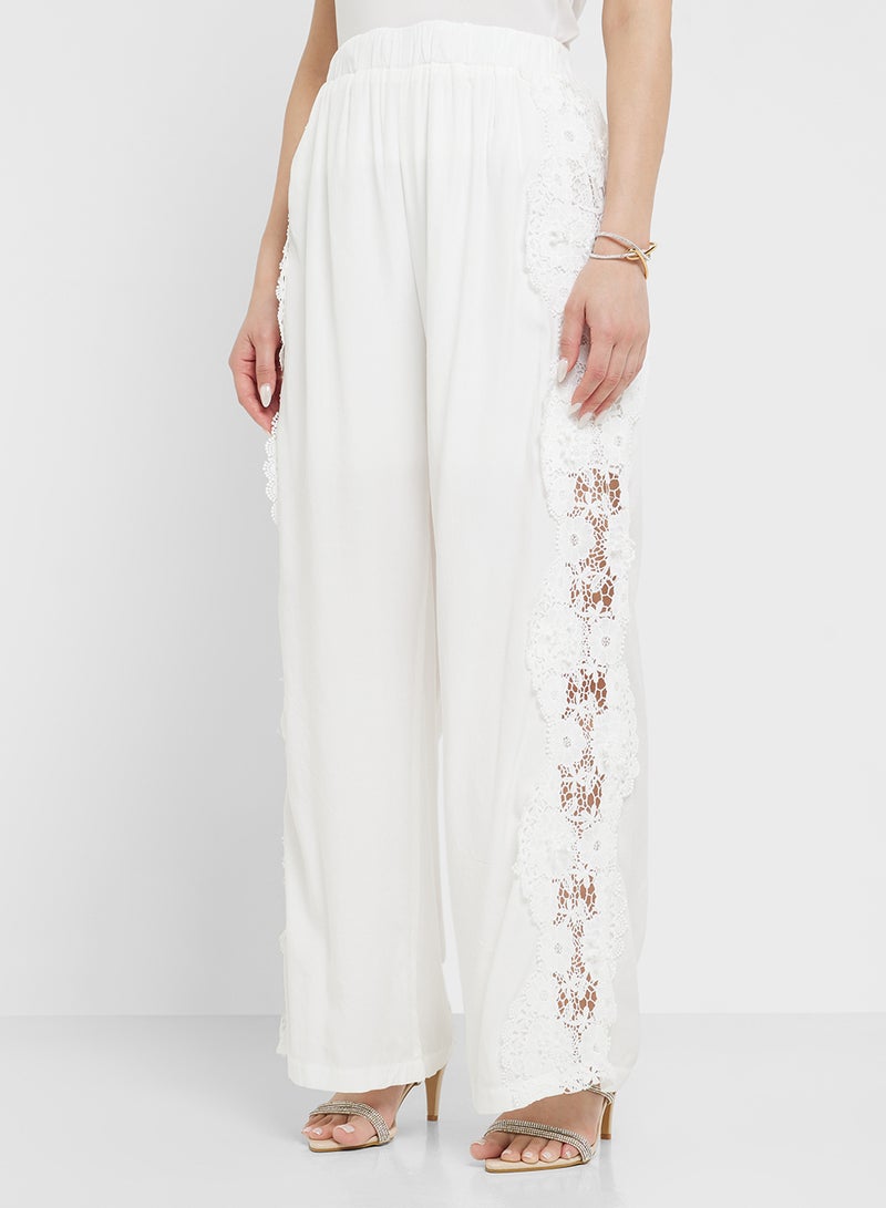 Khizana Lace Work Top & Pant Set - Image 4