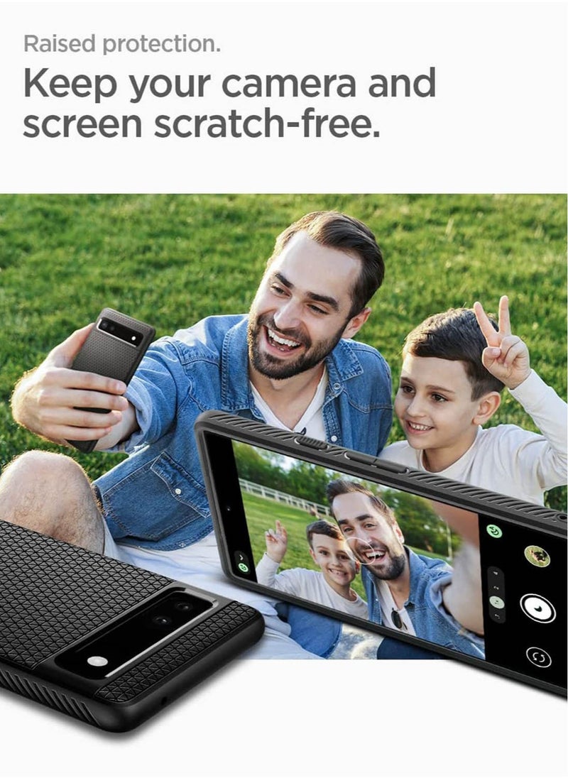 Spigen Liquid Air for Google Pixel 6a Case Cover (2022) - Matte Black  - Image 4