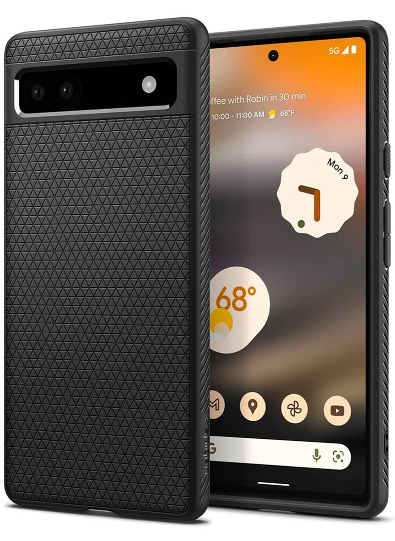 Spigen Liquid Air for Google Pixel 6a Case Cover (2022) - Matte Black  - Image 1