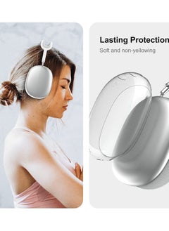 SYOSI For AirPods Max Case Cover Clear Soft TPU Skin AntiScratch Transparent Accessories Ultra Protective Cover for Apple AirPods Max (Crystal Clear)  - Image 3