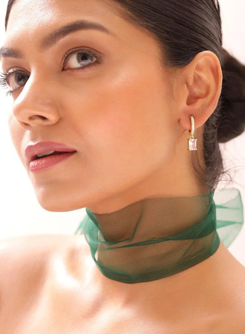 ISHIN Black Colour Warm Metallic Plated Beaded Drop